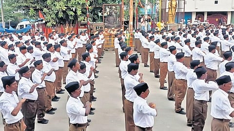 RSS rally and public meeting held at Kallakurichi on Sunday evening | Express