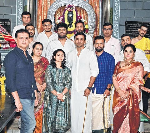 Vijay Kiragandur, Ashwini Puneeth Rajkumar and team at the   at the muhurath event of Uttarakaanda