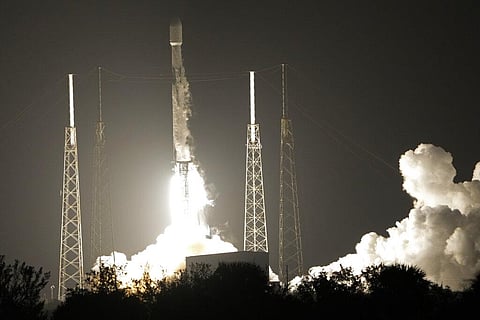 A SpaceX Falcon 9 rocket lifts off from Launch Complex 40 at the Cape Canaveral Space Force Station on Dec. 11, 2022 (Photo | AP)