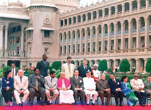 Pictures of the former Chief Minister of Karnataka J H Patel in various stages of his illustrious political career over the course of his life  | Express archives