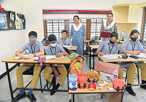 Students attending a class at Tattwa Center of Learning | A Sanesh