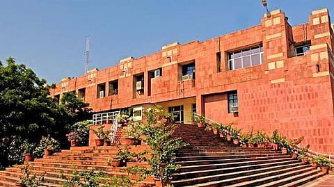The Jawaharlal Nehru University campus in New Delhi. 