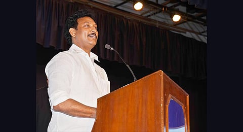 TN Minister for School Education Anbil Mahesh Poyyamozhi. (Photo | Vignesh Saravanan, EPS)