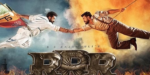 A still from SS Rajamouli's RRR which is now the highest Indian grosser in Japan.