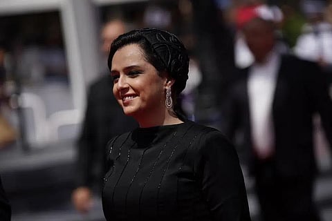 Taraneh Alidoosti poses for photographers upon arrival at the premiere of the film 'Leila's Brothers' at the 75th international film festival, Cannes, southern France, May 25, 2022. (Photo | AP)