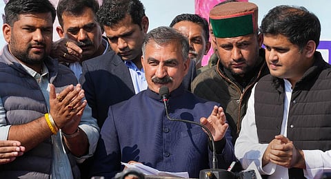 Himachal Pradesh CM  Sukhvinder Singh Sukhu. (Photo | PTI)