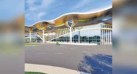 An artist’s impression of how Cantonment station will look after its development 