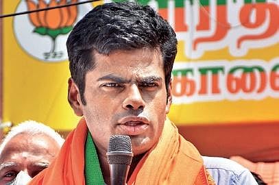 BJP state president K Annamalai. (File photo)