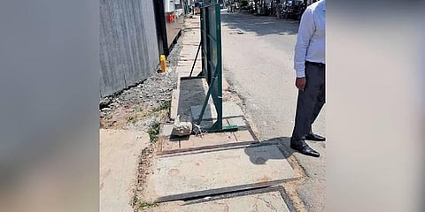 Work has stil not started at the Veeranna Palya Metro station due to the delay in shifting of the gas pipeline | Express