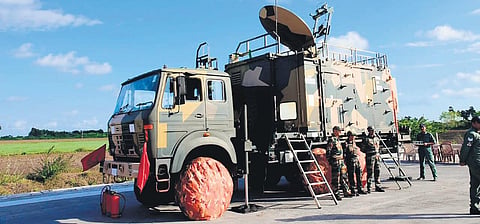 Arrangements are in place for trial run at emergency landing facility set up on NH-16 in Bapatla on Thursday | Express