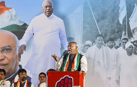 Congress President Mallikarjun Kharge. (Photo | PTI)