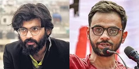 Student activists Sharjeel Imam and Umar Khalid (Photo | Facebook, PTI)