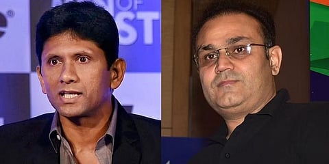 Former players Venkatesh Prasad  and Virender Sehwag
