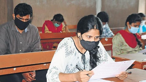 Representational Image of students writing an exam 