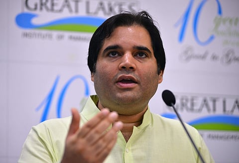 Varun Gandhi at an event in Chennai. (Photo| Sunish P Surendran/ EPS)