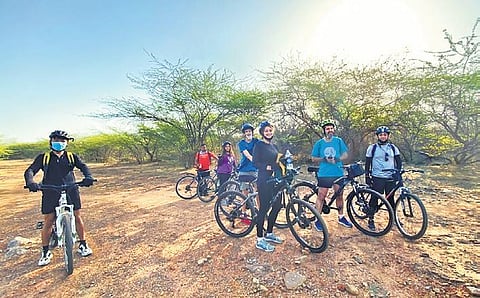 The Bike Tribe team taking cycling enthusiasts on immersive tours to the many hidden corners of the country
