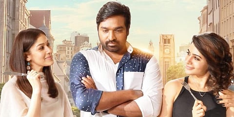 A still from Vijay Sethupathi​-starrer 'Kaathuvaakula Rendu Kaadhal' (Photo| Twitter)