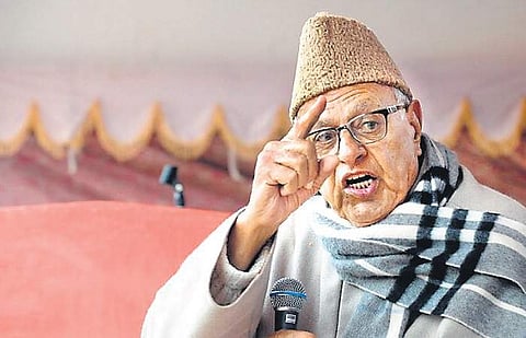 National Conference leader Farooq Abdullah. (File photo)