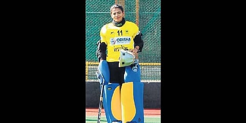 After an outstanding display on the day, India captain Savita was adjudged the player of the match 
