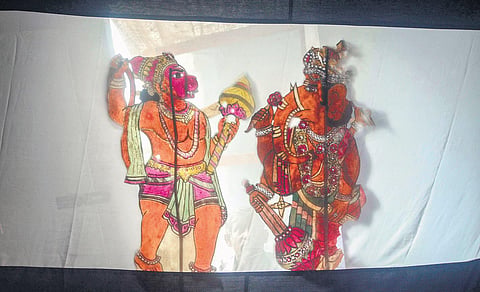 A Tholpavai Koothu performance at Ramarao's house. (File photo| Karthik Alagu, EPS)