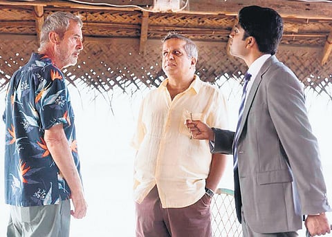 Mikhail Sen along side Neil Morrissey and Darshan Jariwala