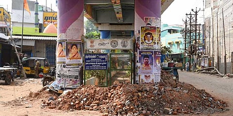 Some people have also dumped debris in front of the park | M K Ashok Kumar
