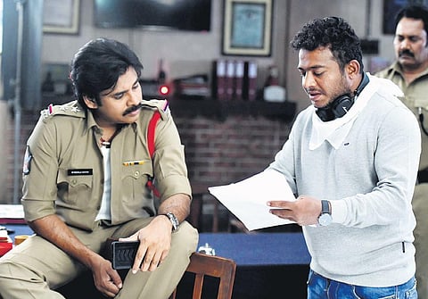 Saagar K Chandra with Pawan Kalyan