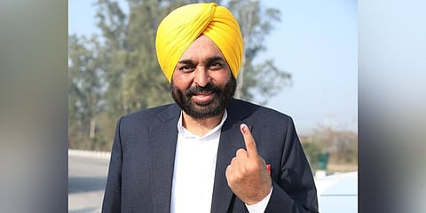 AAP's Punjab chief Bhagwant Mann. (Photo | Twitter)