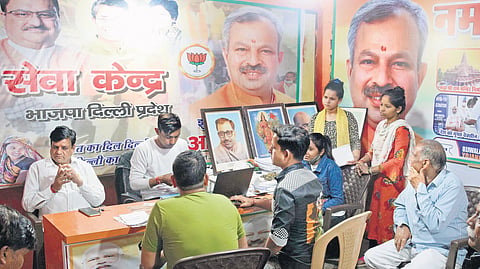 The Namo Sewa Kendras in Northeast Delhi’s Sunder Nagri municipal ward is one of the many which reaches out to those living in slum clusters and helps them get documents made and avail Central governm
