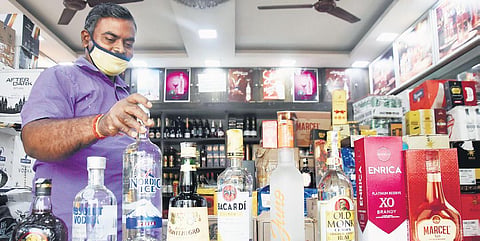 An elite TASMAC shop in Chennai. (Photo |  Ashwin Prasath/EPS)