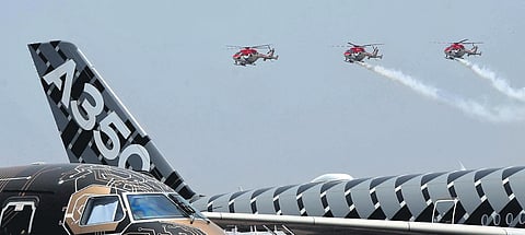 An aerobatics show by SARANG team | R V K Rao