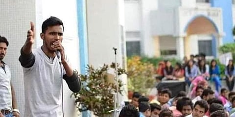 Slain Left leader Anish Khan (Photo | Mayukh Duke Twitter)