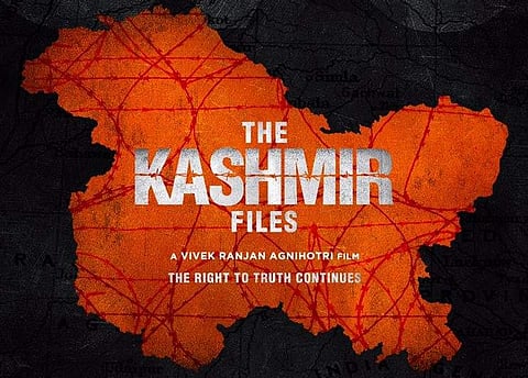Poster of the film 'The Kashmir Files'. (Photo | Vivek Agnihotri Twitter)