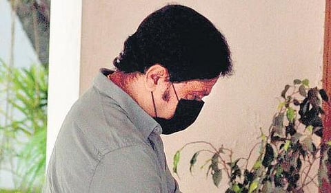 Actor Dileep appearing before special investigation team for interrogation at Aluva Police Club on Tuesday | A Sanesh