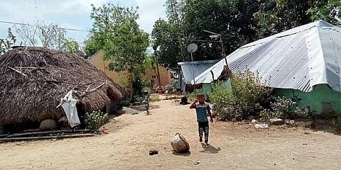 The Scheduled Caste families reside in huts and tiled roof houses on West Colony Street in Pasumbalur | Express