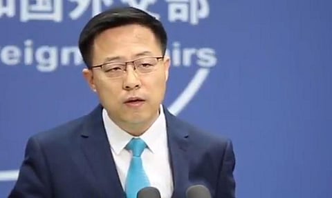 Chinese Foreign Ministry spokesman Zhao Lijian  (Photo| Twitter)