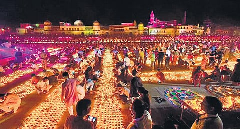 UP CM Yogi orders against VIP visits to Ayodhya on April 9 and 10 in a bid to make the celebration accessible for the common people. (file photo)