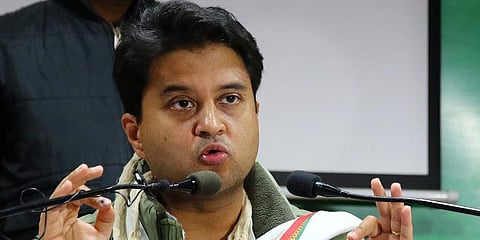 Union Minister for Civil Aviation Jyotiraditya Scindia said it was a historic moment (Photo | PTI)