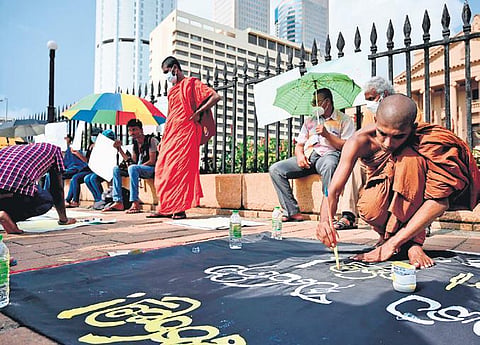 The average citizen appears angry about the high inflation, scarcity of essentials and the disruption to daily life.