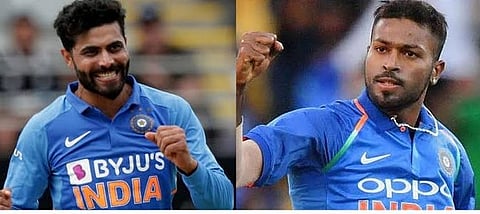 Ravindra Jadeja  and Hardik Pandya . ( Photo | Twitter)