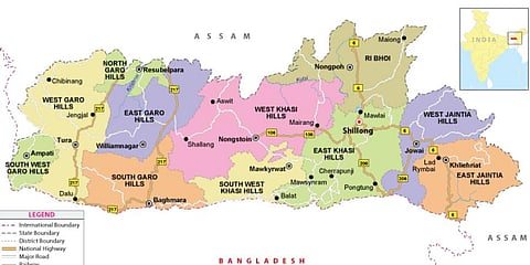Meghalaya Map