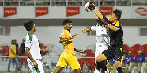 Meghalaya played out a 2-2 draw with hosts Kerala in a Group A fixture at the Manjeri Payyanad Football Stadium in Malappuram. (Photo| Special Arrangement)