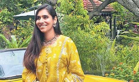 Zohara Jamal in a chanderi salwar