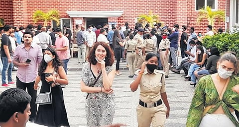 Some of the people who were taken into custody during a raid at Pudding and Mink pub in Hyderabad. Image used for representative purpose only
