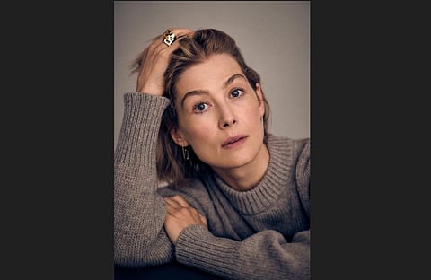 Actor Rosamund Pike. ( Photo | Twitter,  @FilmUpdates)