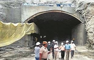 Pillur Scheme 3 tunnel work inspection. (File Photo)