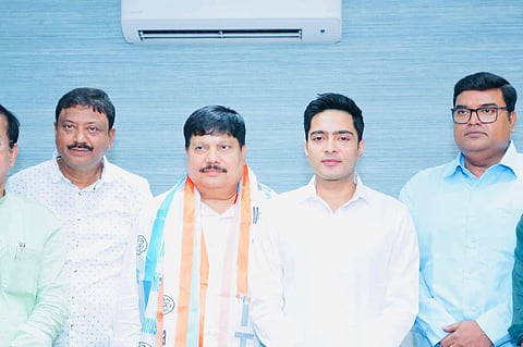 BJP Lok Sabha MP Arjun Singh joins TMC on Sunday. (Photo : ANI Twitter)