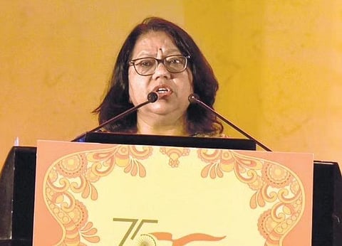 NHAI chairperson Alka Upadhyaya inaugurating the Regional Officers Conference in connection with the ‘Azadi Ka Amrit Mahotsav’ celebration | A Sanesh