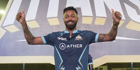 Gujarat Titans skipper Hardik Pandya (Photo | AFP)