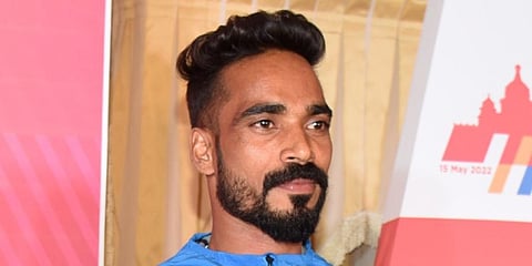 Marathoner T Gopi (Photo | Vinod Kumar T,  EPS)